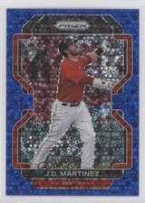 2022 Panini Prizm Tier II Blue Donut Circle Prizm 89/199 JD Martinez #123 0s1o