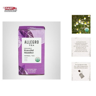 Allegro Tea, Organic Peaceful Slumber Tea Bags, 20 ct