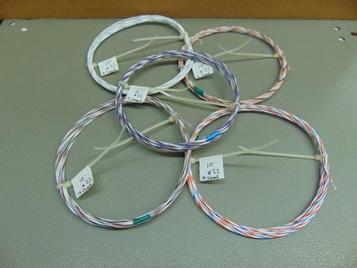 22 AWG Silver Plated PTFE Wire Assortment 50 feet 19 strand audio amplifier SPC