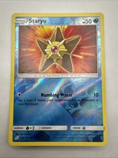 REVERSE HOLO Pokemon Card Sun & Moon Team Up TCG Card Staryu 28/181