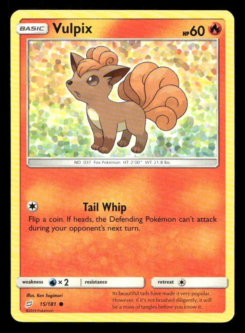 Vulpix 15/181 Team Up NM/M Pokemon