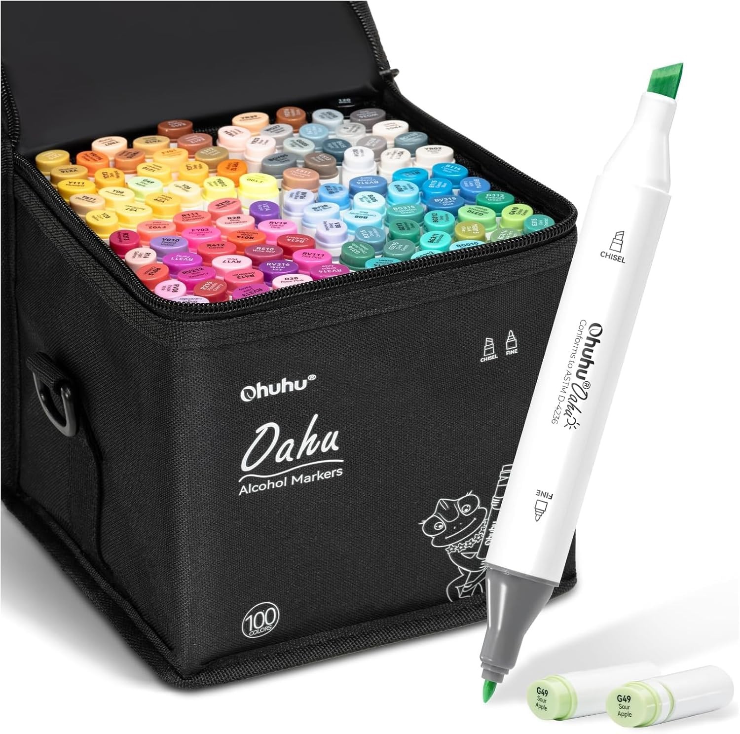 Double Tipped Art Marker Set For Artists Adults Coloring