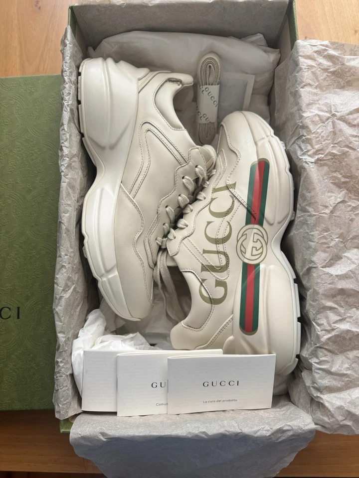 Sneaker Gucci Rhyton Logo Ivory  - Bild 4 von 4