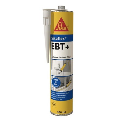Sika Sikaflex EBT+ Klebstoff, Dicht- und Spachtelmasse, grau, 300 ml 1er Pack, grau 