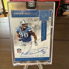 2017 Panini Award Winners 🔥 NDAMUKONG SUH #AWA-NS - Defensive ROY Auto - LIONS