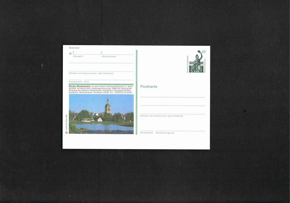 alte Bildpostkarte-Ganzsache " Rheda-Wiedenbrück Fachwerkhäuser " Postfrisch - Bild 1 von 1