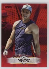 2025 Topps Stadium Club Red Foil Christian Yelich #171 1i0l