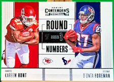 2017 Panini Contenders Hunt Foreman Round Numbers Rookie RC #RN-12