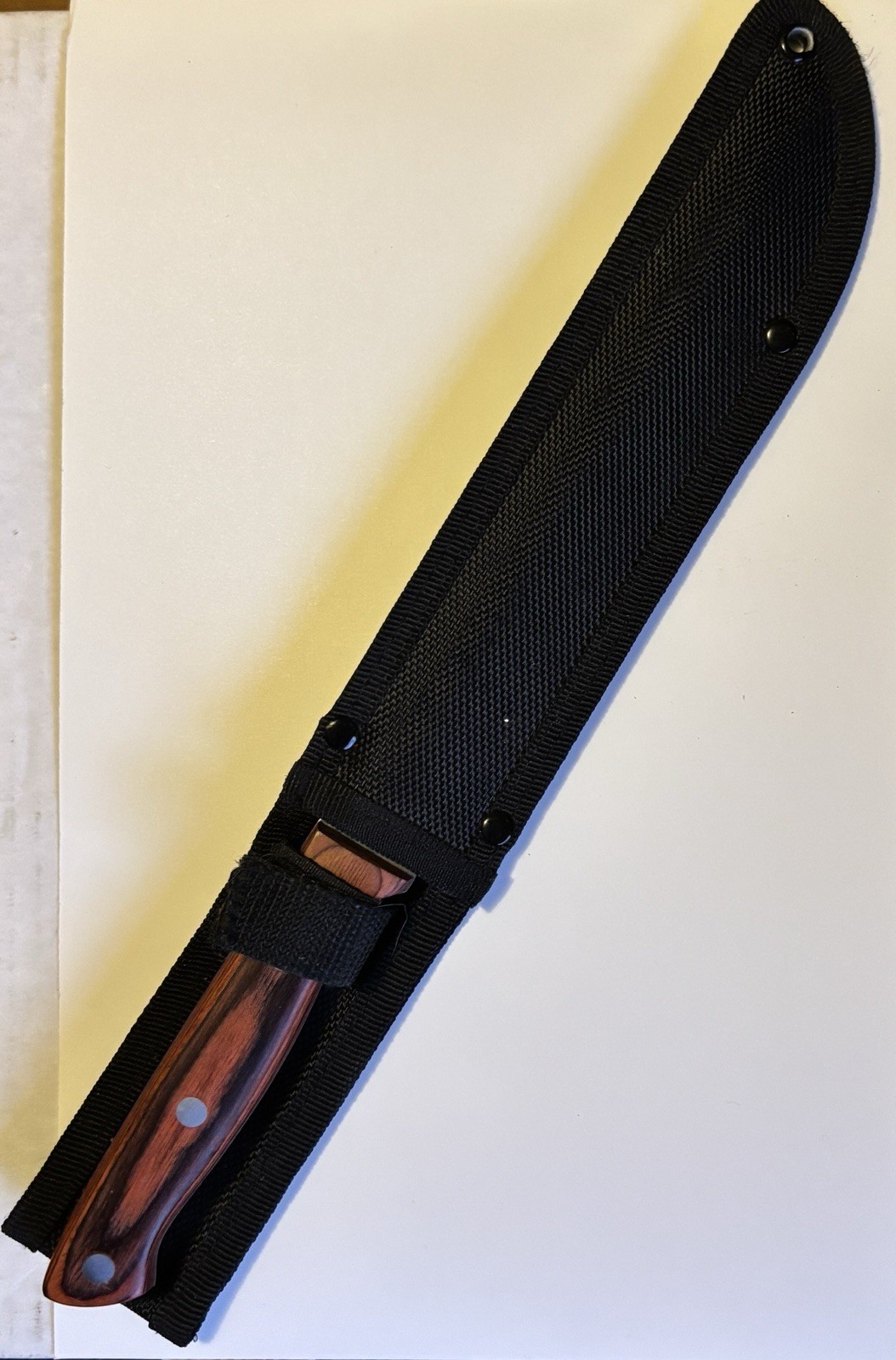 Maxam Filet Knife Rosewood Handle Full Tang 7.5" Blade 12.5" Overall with Sheath