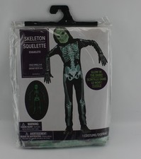 Skeleton Glow in the Dark Kids Small 4-6 Halloween Costume