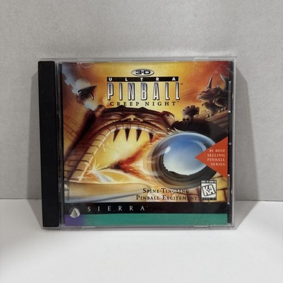  3-D Ultra Pinball Creep Night PC Video Game CD ROM 1997 Sierra W/ Manual 