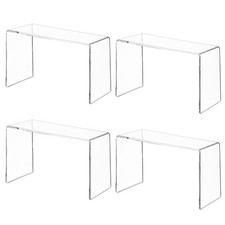4 Pack Acrylic Risers Display Stands, Display Stands for Collectibles, Clear ...