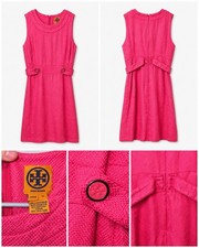 Tory Burch Woman’s Sleeveless Textured Pink Dress size 10