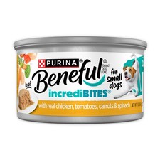 Purina Beneful Small Breed Wet Dog Food IncrediBites Loaf w/ Real Chicken 3oz Ca