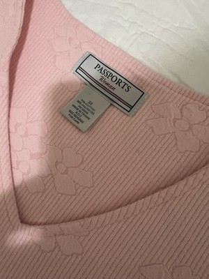 Passports Woman 3x Sleeveless Tunic Dress Pink Flowers