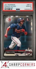 2017 BOWMAN PROSPECTS #BP127 RONALD ACUNA JR. RC BRAVES PSA 10