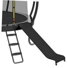 Universal Trampoline Ladder Slide kit, 3 Steps Wide Step for Trampoline, Black
