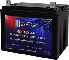 ML-U1-CCAHR 12V 320CCA Battery for Johndeere X320 300CCA Lawn Mower