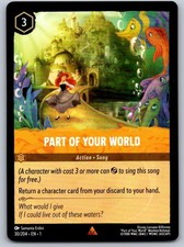 Part of Your World 30/204 Rare The First Chapter Lorcana Near Mint