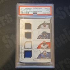 2022 Panini National Treasures NFL Gear Quad Materials Henry/Chubb PSA 9 /99