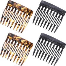 4PCS French Side Combs, Decorative Hair Combs Slides for Women Styling Accessor