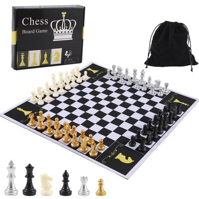 4 Four Players Chess Board Game Four Person Chess Set Game Unique Team Chess Set
