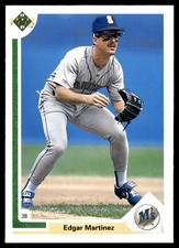 Edgar Martinez 1991 Upper Deck #574 Mariners MLB READ FREE SHIPPING AutographDen
