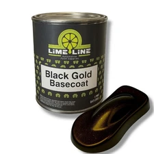 LiME LiNE Black Gold Shadow Line Basecoat - Light Shift Metallic Paint - 1 Pint