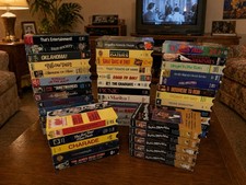 Vintage Lot of 40 VHS Tapes Mixed Bundle Variety of Movies Dean Martin MORE