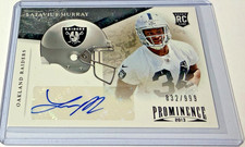 2013 Prominence Latavius Murray Rookie Team Helmet Auto 832/999 #211 Raiders