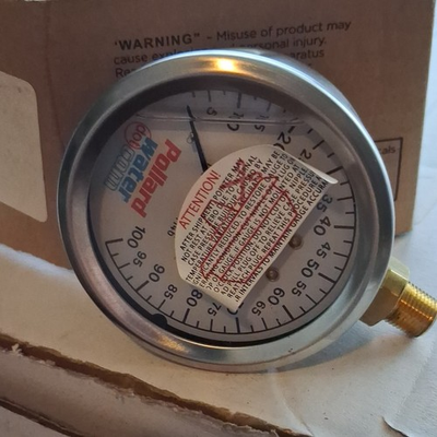#ad #ad Pollardwater.com 2.5 in Air Pressure Gauge 0 100 psi 1 4 in Back Mount $10.99