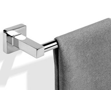 Chrome 24" Bathroom Towel Bar - Wall-Clear Towel Racks