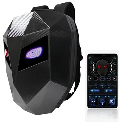 HX Led Helm Laptop Motorrad Tasche DIY Rücksack Wasserdicht Bluetooth Reisetasche