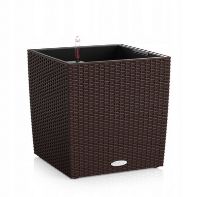 Cube Cottage 30 Mokka Blumenkübel inkl. Zubehör, Bewässerungssystem, Pon