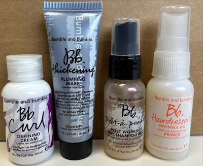Bumble and bumble Curl Defining Cream, Plumping Mask, Oil Primer Travel 4pc Set