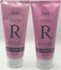 2PK Rael Soothing Get To Foam Feminine Wash ~ 4.4 fl Oz Each ~ FAST SHIP