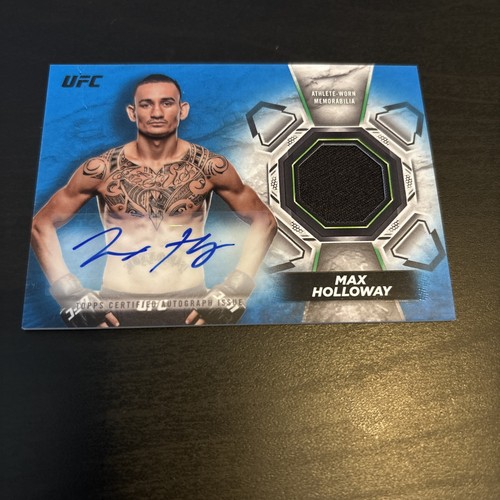 Max Holloway #KAR-MO 2018 Topps UFC Knockout Autograph Relics card