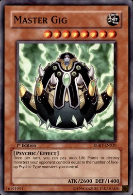 1st Ed Master Gig RGBT-EN030 Yugioh