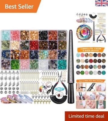 Edelstein-Schmuckset zum Selbermachen: 1630 Teile Kristallperlen & Zubehör für alle Anlässe