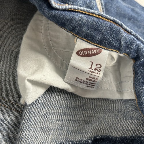 Old Navy Jeans Women's Size 12 Blue The Flirt Mid Rise Capri - Picture 3 of 9