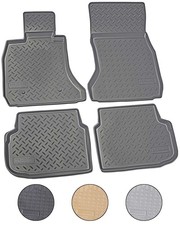 Gummi Fussmatten für BMW 7er F01 KURZ | BJ 2008-2015 | passgenau + Rand