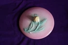 Hull Pottery Sun Glow Pink ceramic lid only for 1.25 qt round casserole dish