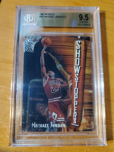 1997-98 Topps Finest Michael Jordan Card #271 BGS 9.5 Gem Mint