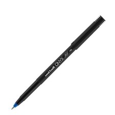 Uniball Onyx Rollerball Pen Fine Point 0.7mm Blue Ink 3/Pk Office School Home
