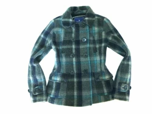 Verificación de mujer American Eagle Outfitters Pea Coat abrigos, chaquetas y chalecos para Mujeres