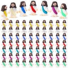 100 Pcs Jesus Toys Little Jesus Figurine Miniature Jesus Doll Tiny Jesus