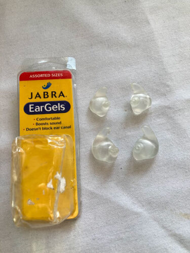 VINTAGE Jabra C120, Icon, Jawbone, Medium, Large EarGels (4-Pack, Clear) - Afbeelding 1 van 5