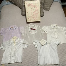 Lot Of Vintage Children s Blouse 5 NWT estate Sale Original Box