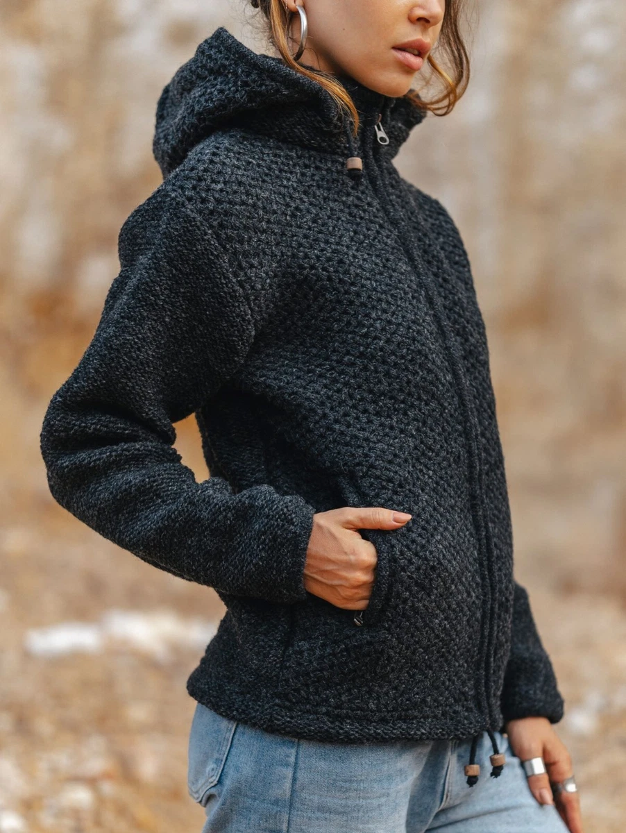 Fleece lined online hoodie jacket