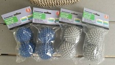 LOT of 2 double pk/4 total Essentials Dryer Ball Fluff Laundry Shorten Dry Time